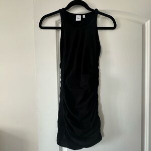 Cute mini black dress.